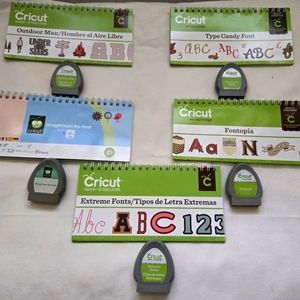 Cricut Cartridges & Booklets Lot Of 5